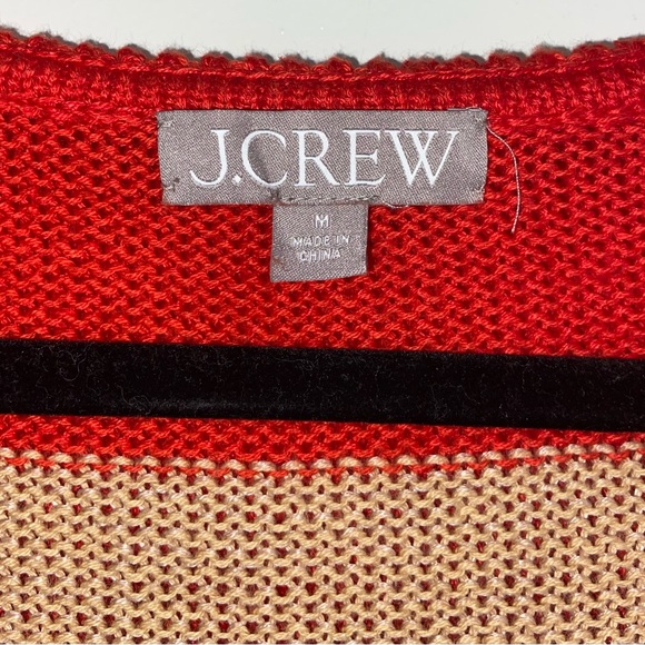 J.Crew Sailor-collar pullover sweater in khaki red stripes - Picture 8 of 8